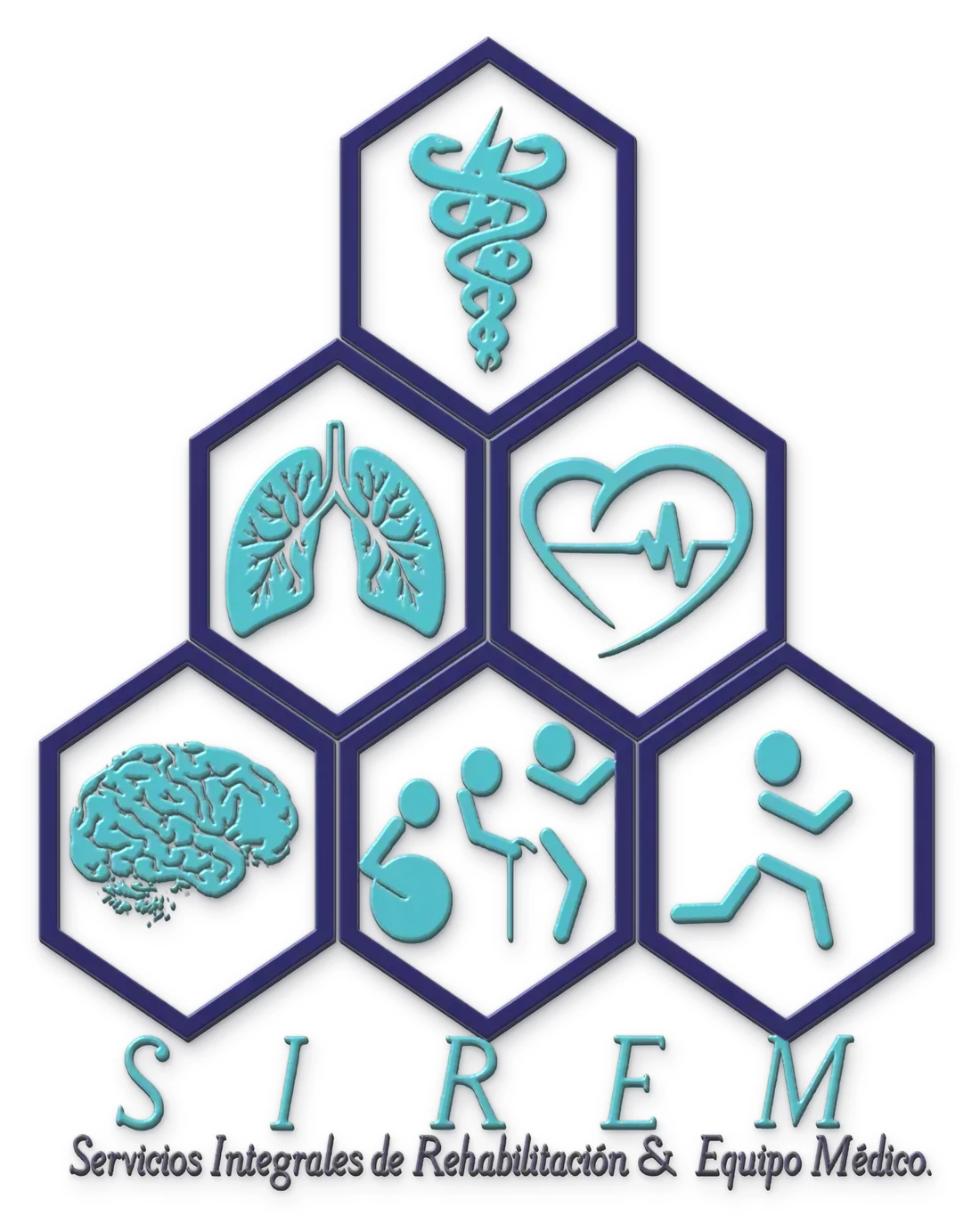 Logotipo de SIREM, Servicios Integrales de Rehabilitación y Equipo Médico
